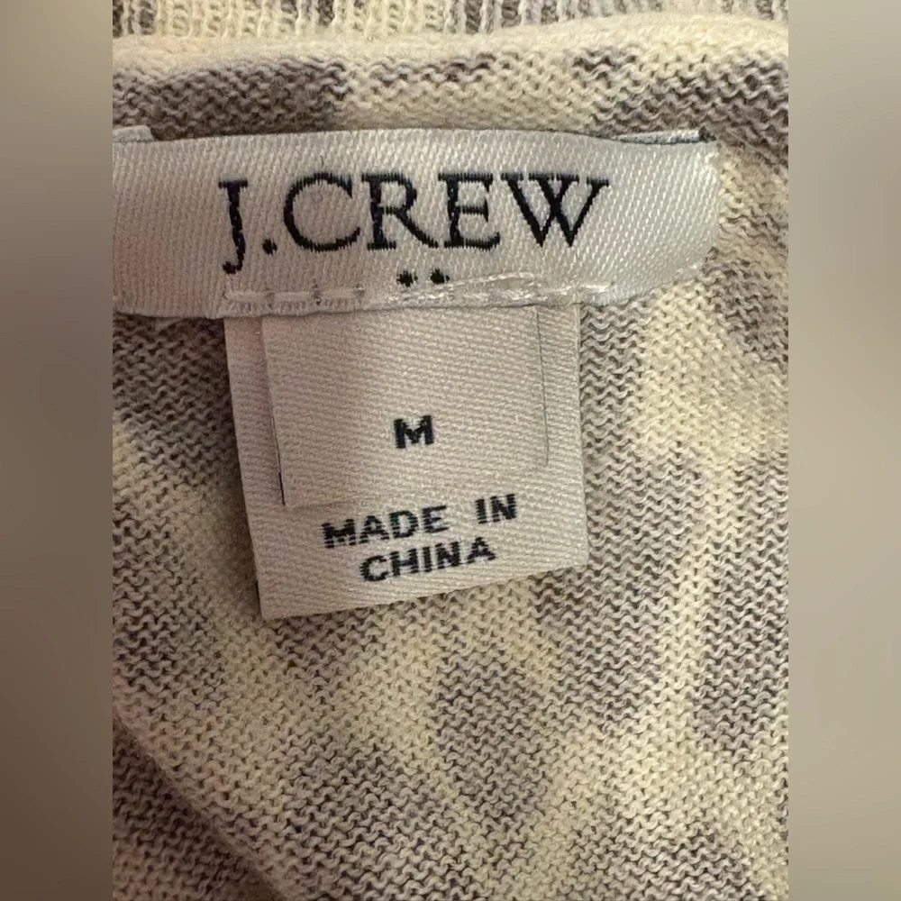 J. Crew Cotton Teddie Sweater in Leopard, Size Medium - Picture 12 of 13
